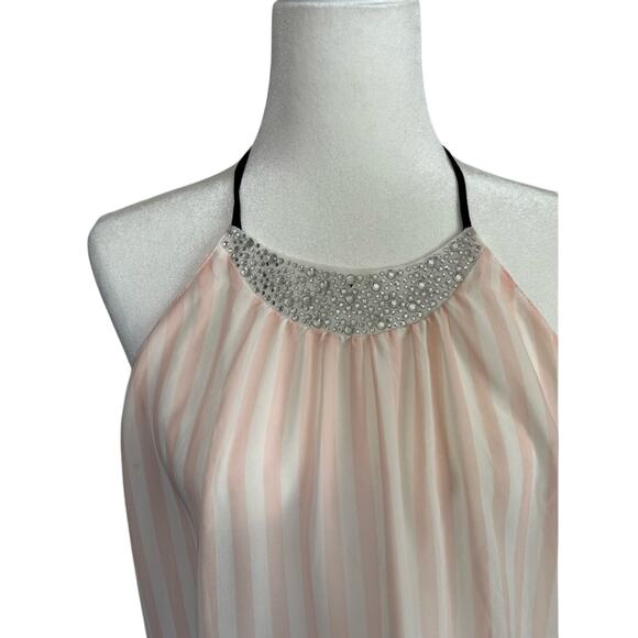VICTORIA'S SECRET Pink Iconic Stripe Dream Angel Sheer Fashion Halter - Picture 3 of 9